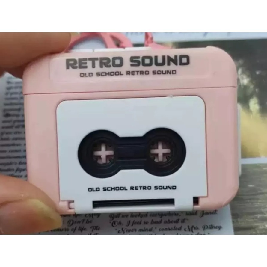 迷你復古卡帶錄音機吊飾 可錄音 收放音 生日禮物 交換禮物 X0001-規格圖3