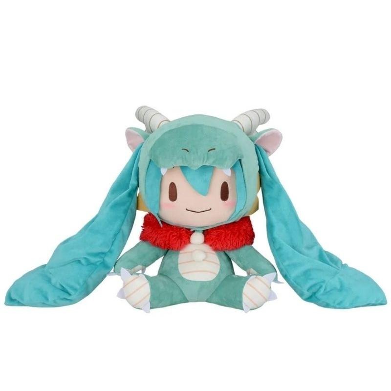 初音未來 miku 2024 龍年微笑坐姿大娃娃 SEGA 大陸代理正版 非夾物 生日禮物 交換禮物 X0181-細節圖5