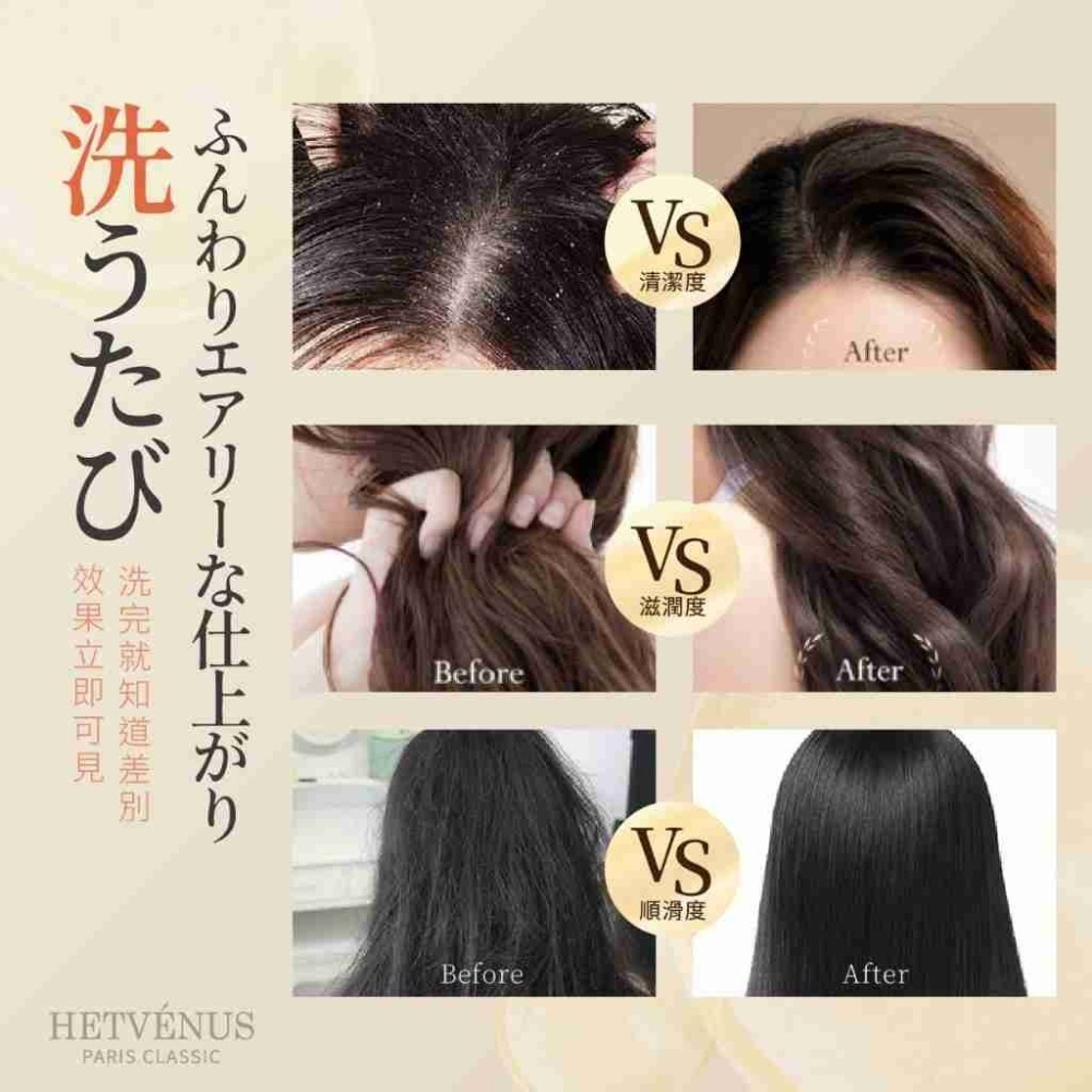 HETVÉNUS®法式香水高訂香氛 髮芯潤活養護洗髮精 500ml X0470-細節圖6