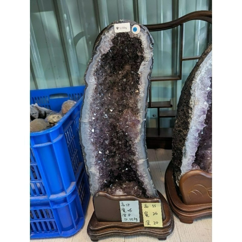 正巴西高級紫晶洞鈦晶洞/招財/鎮宅/化煞/貴人-細節圖2