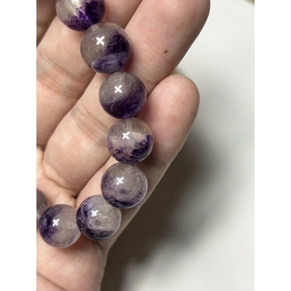 天然紫幽靈紫螢石半盆/有景-細節圖2