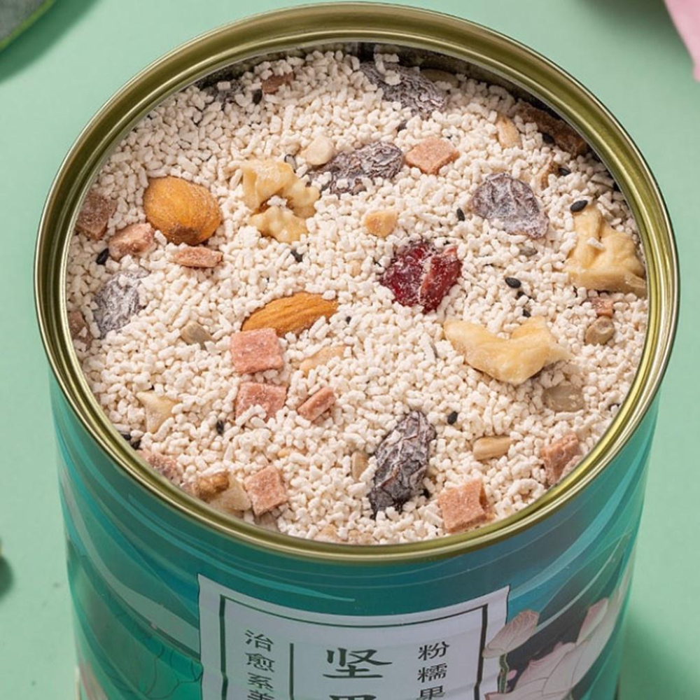 【現貨24H】李子柒 藕粉堅果 藕粉羹 奇亞籽桂花藕粉 奇亞籽藕粉 堅果藕粉羹 免煮沖飲代餐早餐飽腹食品-細節圖5
