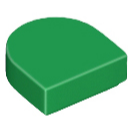 正版樂高LEGO零件(全新) 24246  Tile, Round 1 x 1 半圓形延伸平滑片-規格圖1