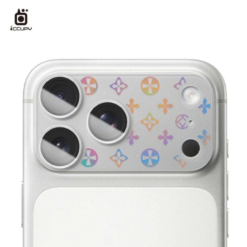 【INS可愛風】iphone17 pro系列 鏡頭底座(不含鏡頭)&logo區保護 鏡頭霧面底座保護貼-細節圖9