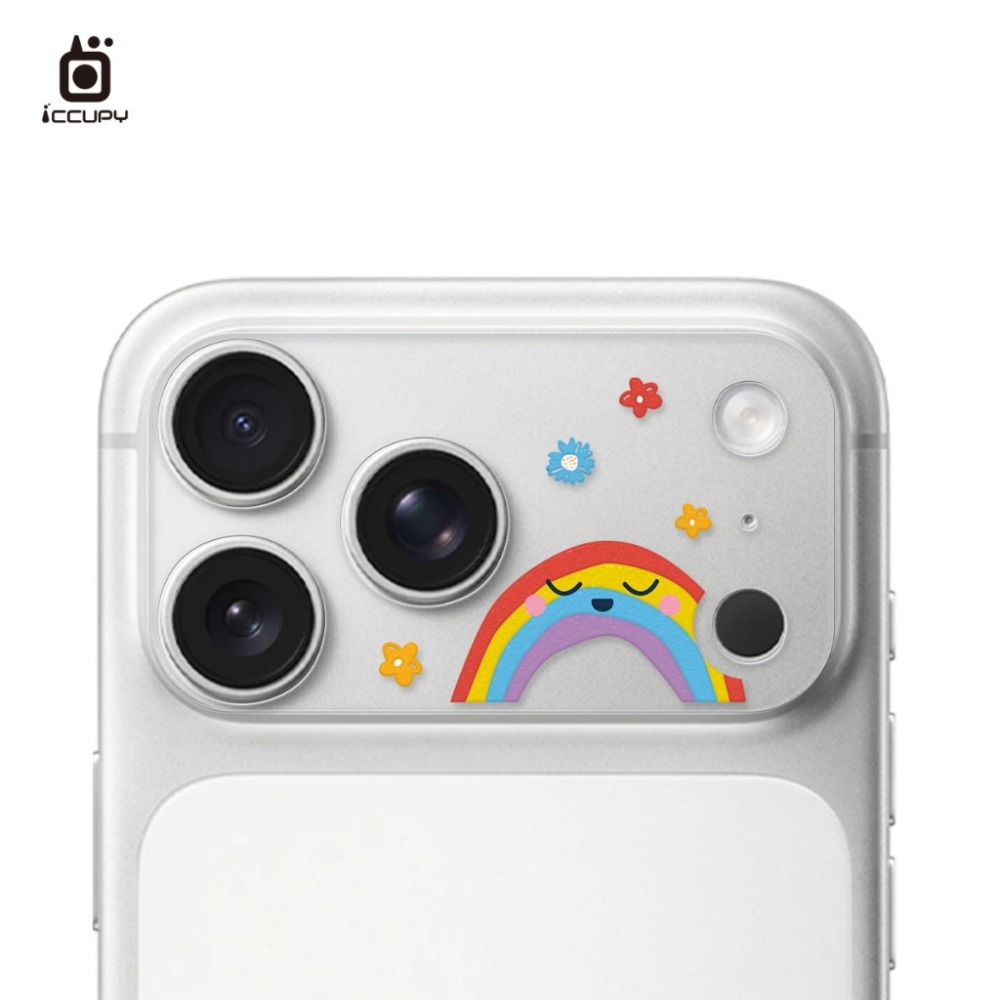 【INS可愛風】iphone17 pro系列 鏡頭底座(不含鏡頭)&logo區保護 鏡頭霧面底座保護貼-規格圖13