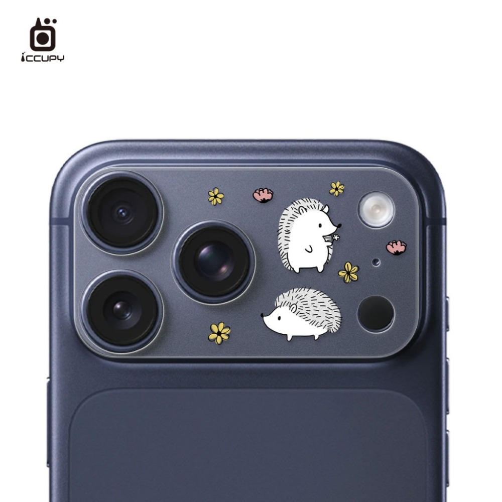 【INS可愛風】iphone17 pro系列 鏡頭底座(不含鏡頭)&logo區保護 鏡頭霧面底座保護貼-規格圖13