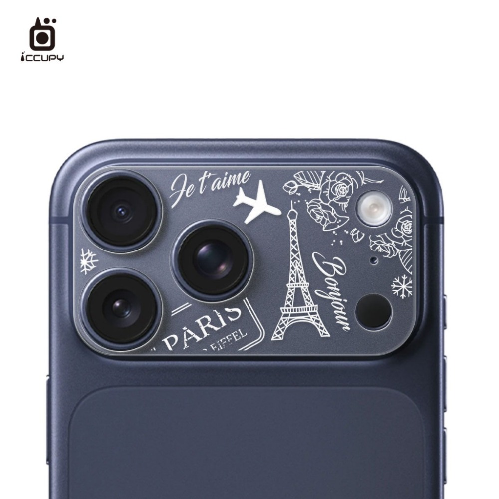 【INS可愛風】iphone17 pro系列 鏡頭底座(不含鏡頭)&logo區保護 鏡頭霧面底座保護貼-規格圖13