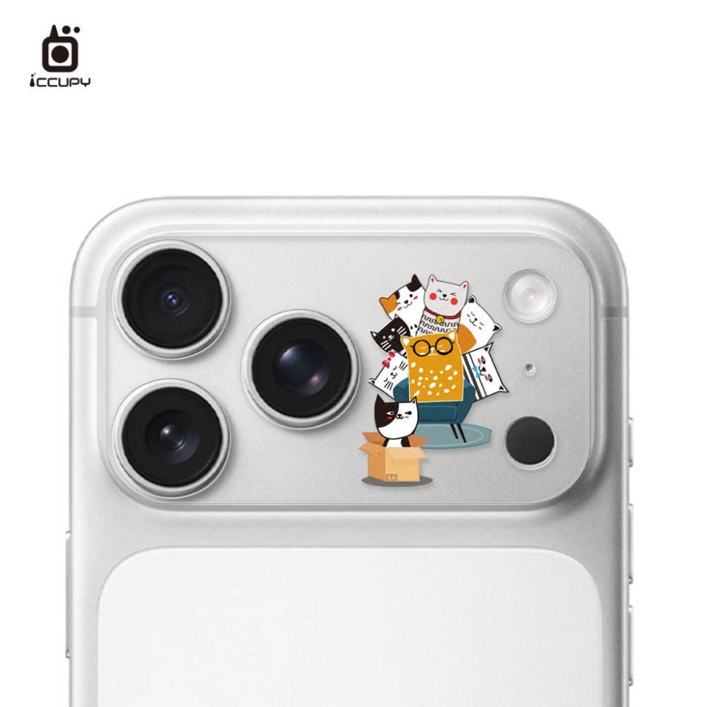 【INS可愛風】iphone17 pro系列 鏡頭底座(不含鏡頭)&logo區保護 鏡頭霧面底座保護貼-規格圖13
