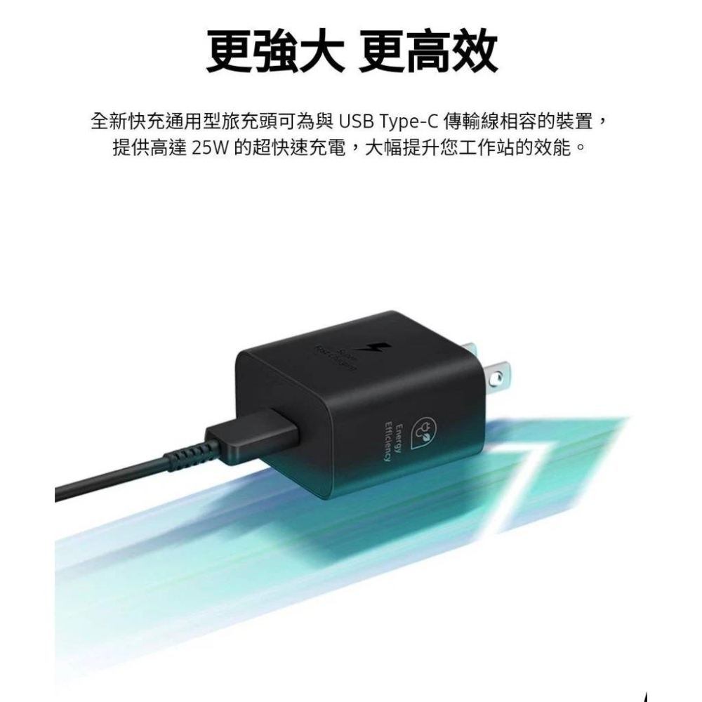 【原廠保證盒裝】三星 Samsung 25W 快充通用型旅充頭（EP-T2510）GaN 氮化鎵充電頭（不含線）-細節圖3