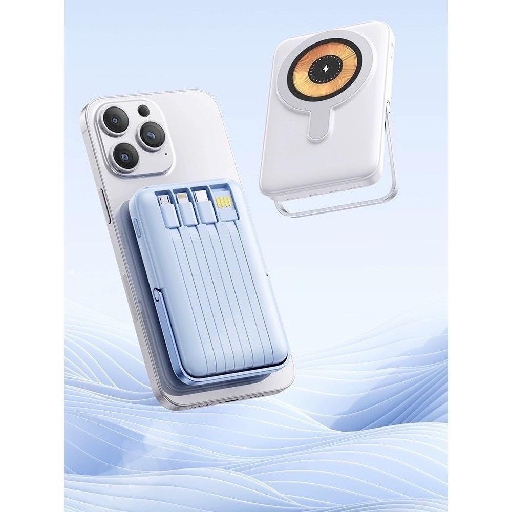 雙認證《NISDA10000 多工磁吸支架行動電源》大容量行動電源 自帶線行動電源 角架式行動電源 磁吸行動電源-細節圖4