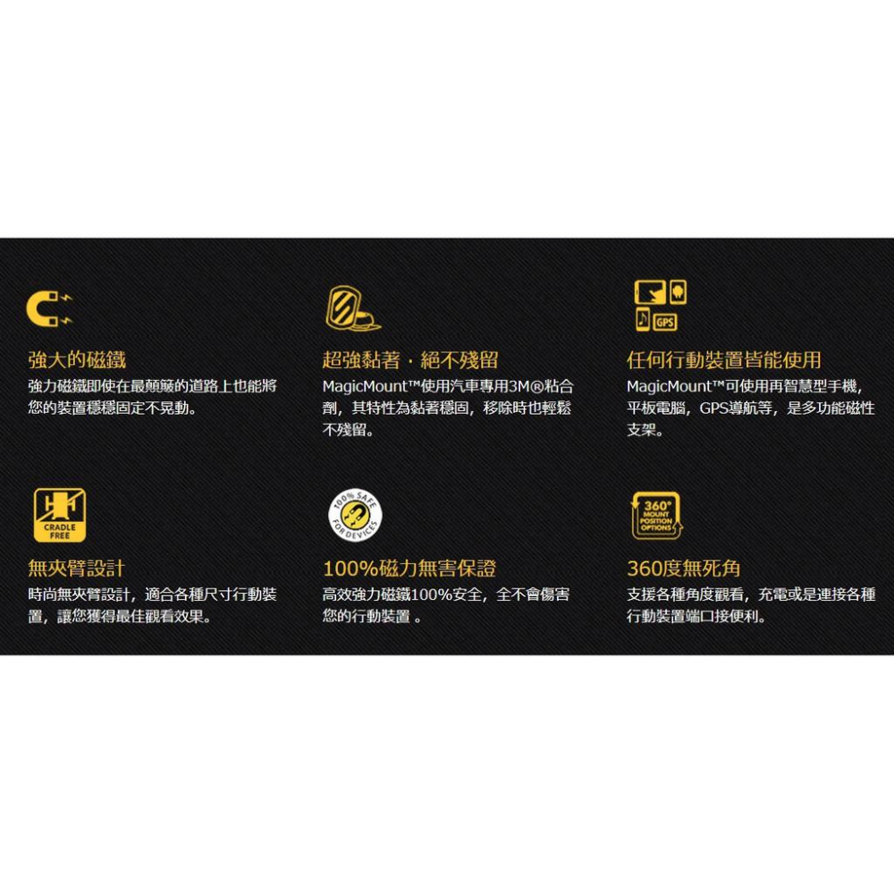 專業版」SCOSCHE  吸力提升30% 車架，磁吸，汽車，機車可用-細節圖5