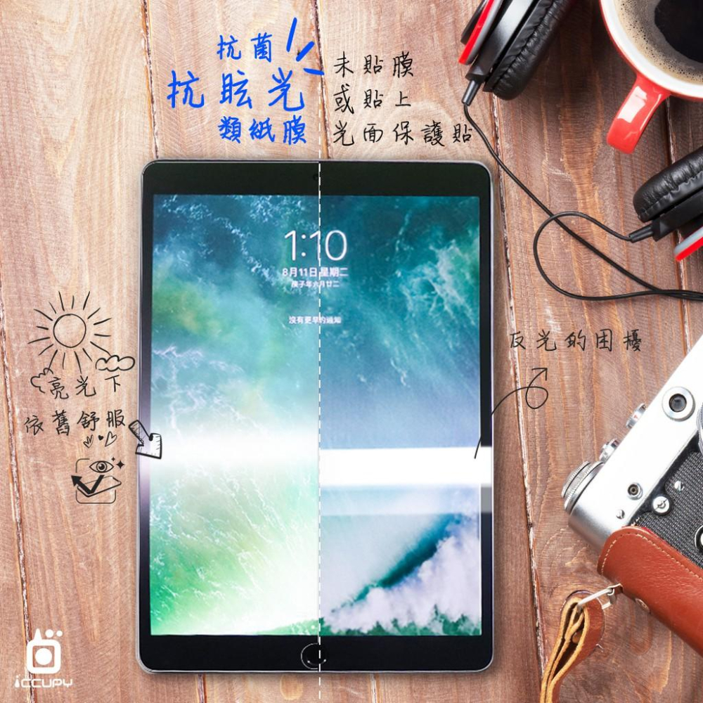 【現貨】低眩光/繪圖必備日本進口抗菌抗眩光類紙膜/2020進化版-細節圖8