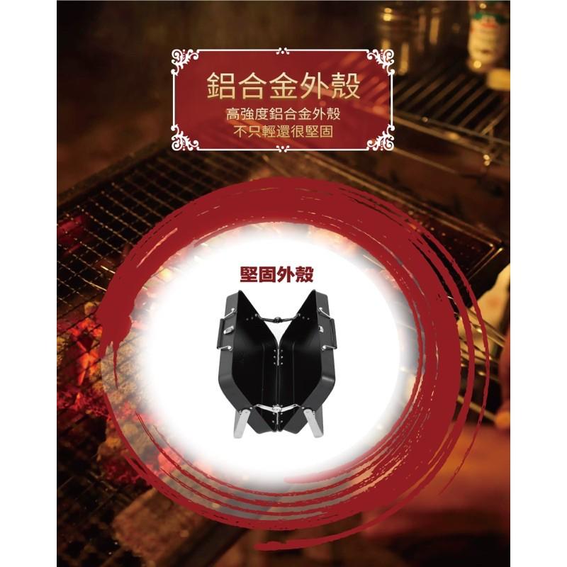 破盤 一件免運 戶外手提便攜摺疊燒烤爐 ，可收納成公事包造型，輕巧便攜，外出烤肉免煩惱，不需組裝打開即烤-細節圖6