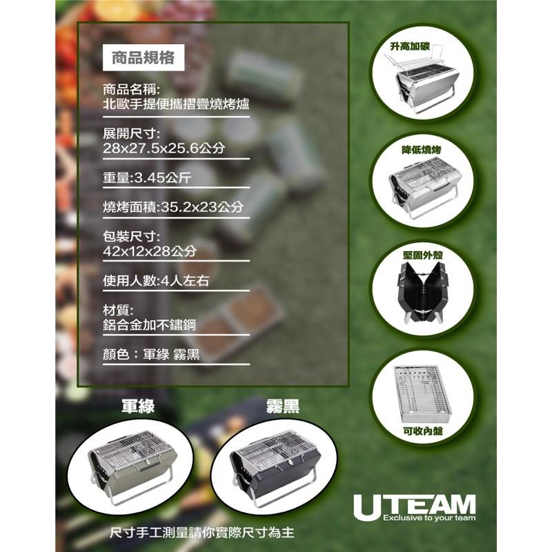 破盤 一件免運 戶外手提便攜摺疊燒烤爐 ，可收納成公事包造型，輕巧便攜，外出烤肉免煩惱，不需組裝打開即烤-細節圖7