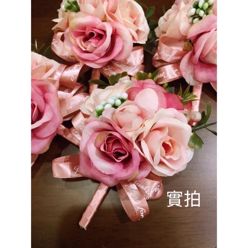 ‼️現貨‼️《實拍》韓式森林系～新娘伴娘仿真胸花-細節圖3