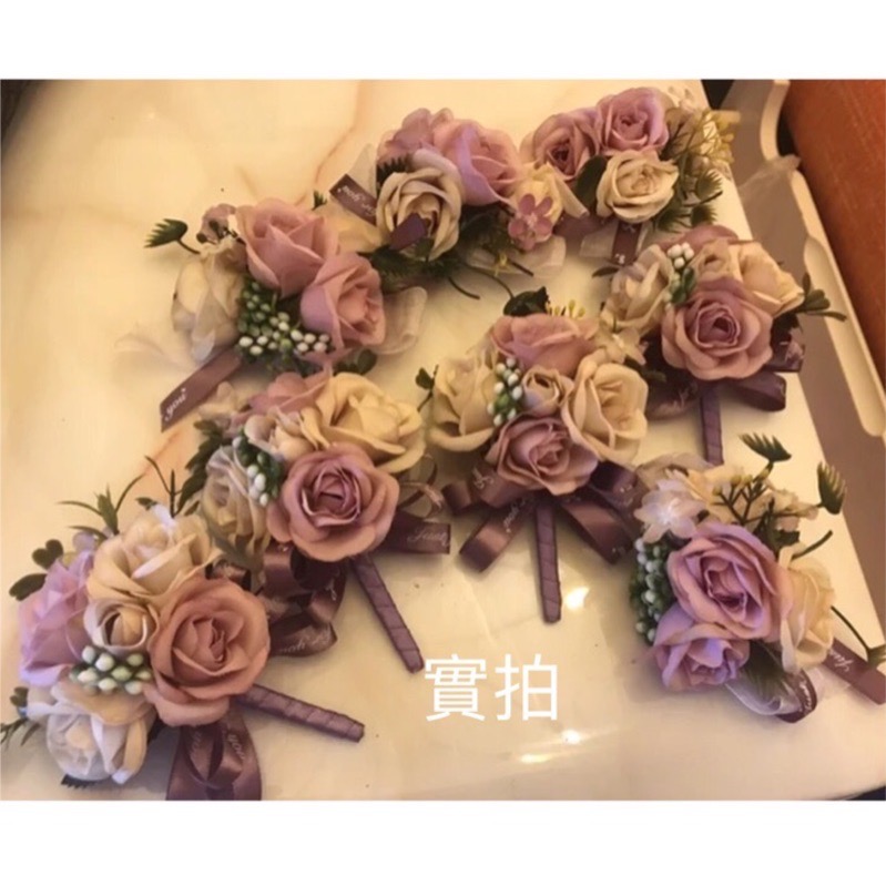 ‼️現貨‼️《實拍》韓式森林系～新娘伴娘仿真胸花-細節圖4