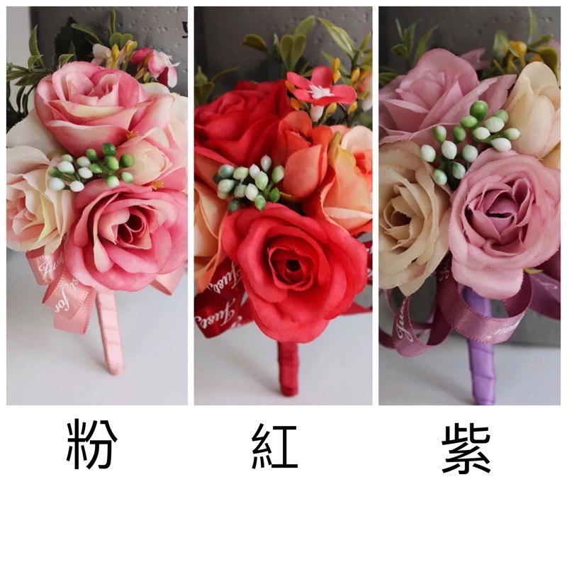 ‼️現貨‼️《實拍》韓式森林系～新娘伴娘仿真胸花-細節圖6