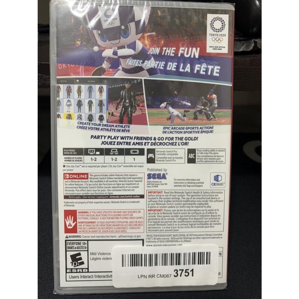 高雄三民可面交[全新沒中文] NINTENDO Switch NS 2020東京奧運 TOKYO-細節圖2