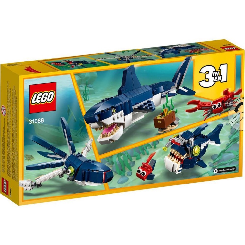 **LEGO** 正版樂高31088 Creator系列 創意三合一 深海生物 全新未拆 現貨-細節圖2