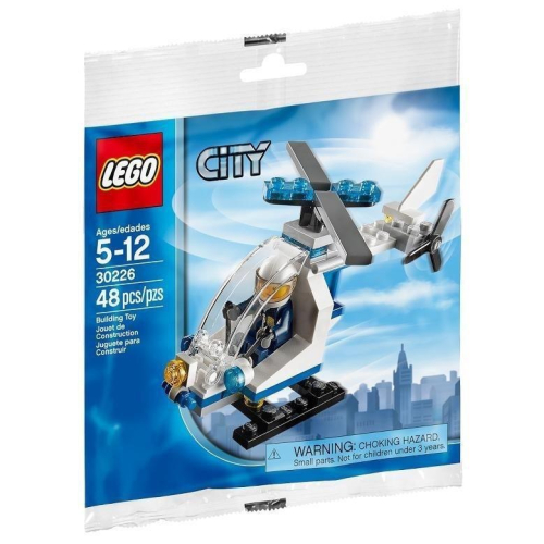 **LEGO** 正版樂高30226 City系列 警用直升機 Polybag 全新未拆 現貨