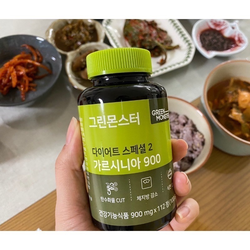 【預購/全新未拆封】Green Monster 藤黃果酵素錠900mg 112粒/瓶 八週份 飯前使用2粒 韓國熱銷-細節圖6