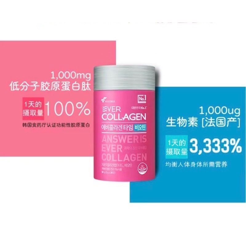 【預購】韓國Newtree Ever Collagen小分子膠原蛋白粉150g (3g×50入)  男女通用-細節圖5