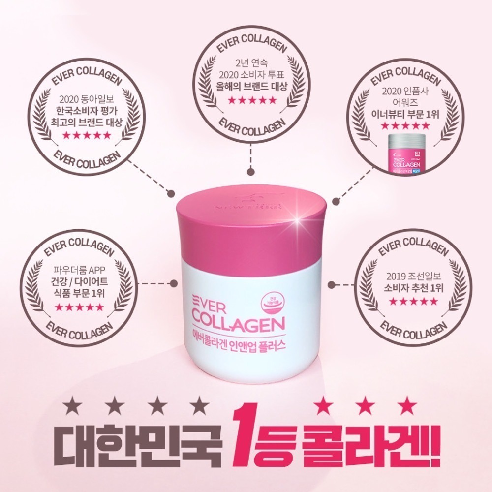 【預購】韓國Newtree Ever Collagen 6周 膠原蛋白錠84顆 63g 體積小易吞嚥 男女通用-細節圖2