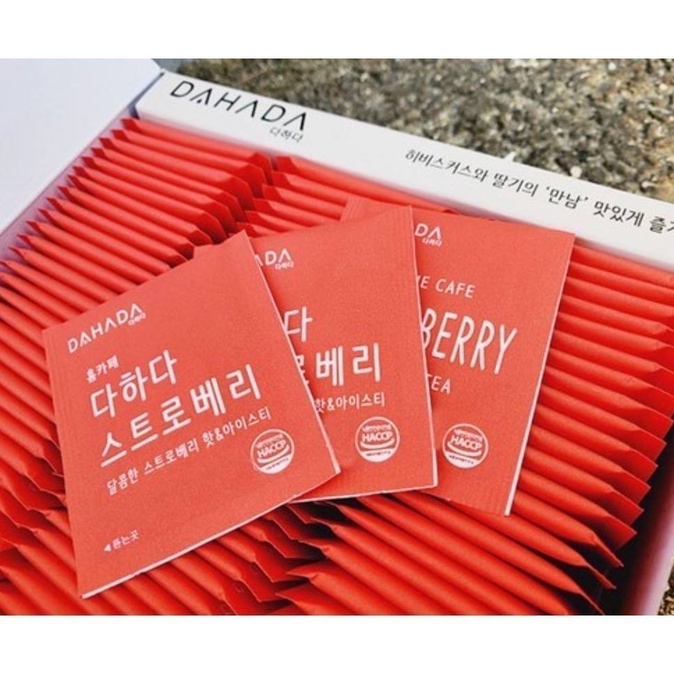 【預購/全新未拆封】韓國DAHADA茶包(100包/盒)南瓜茶/南瓜紅豆茶/草莓茶/牛蒡茶 可冷熱飲 沖泡 冷熱 獨立裝-細節圖11