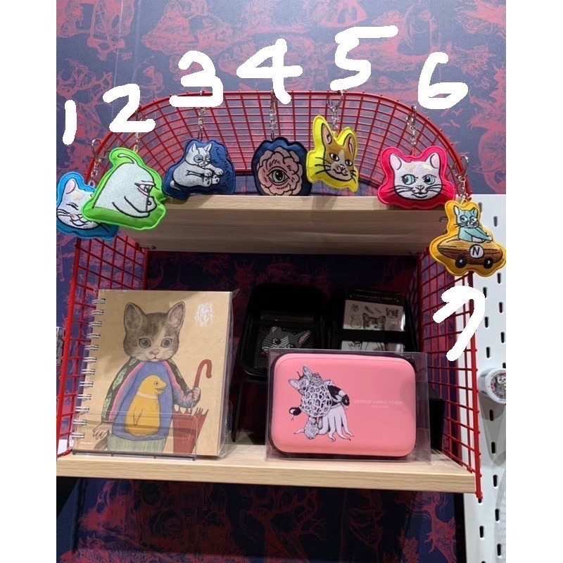 【展覽現貨/全新未拆封】樋口裕子Higuchi Yuko 刺繡鑰匙圈全7款 奇幻動物森林 限定周邊商品 吊飾 鑰匙圈-細節圖6