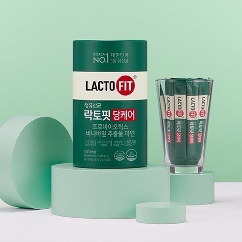 【預購】韓國鍾根堂LACTO-FIT無糖益生菌乳酸菌2gx60入 血糖護理 深綠版 抑制飯後血糖上升-細節圖4
