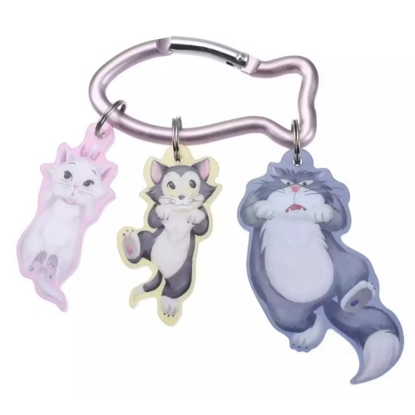 【現貨/全新未拆封】香港迪士尼代購 魯斯佛&瑪麗貓&費加洛鑰匙圈 爬山扣匙扣 吊飾  路西法 壞貓咪 Lucifer-細節圖4