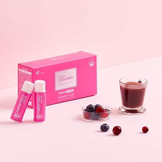 【預購】韓國 Newtree Ever Collagen低分子膠原蛋飲 一盒14瓶 男女通用 莓果口味-細節圖2