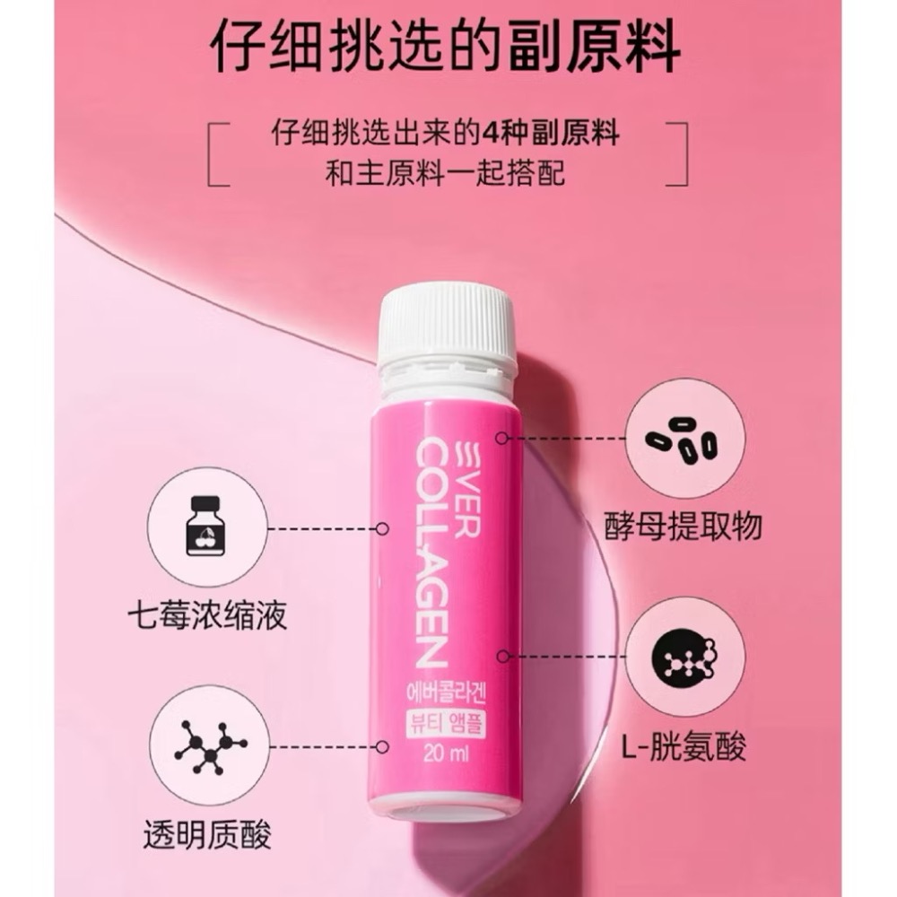 【預購】韓國 Newtree Ever Collagen低分子膠原蛋飲 一盒14瓶 男女通用 莓果口味-細節圖6