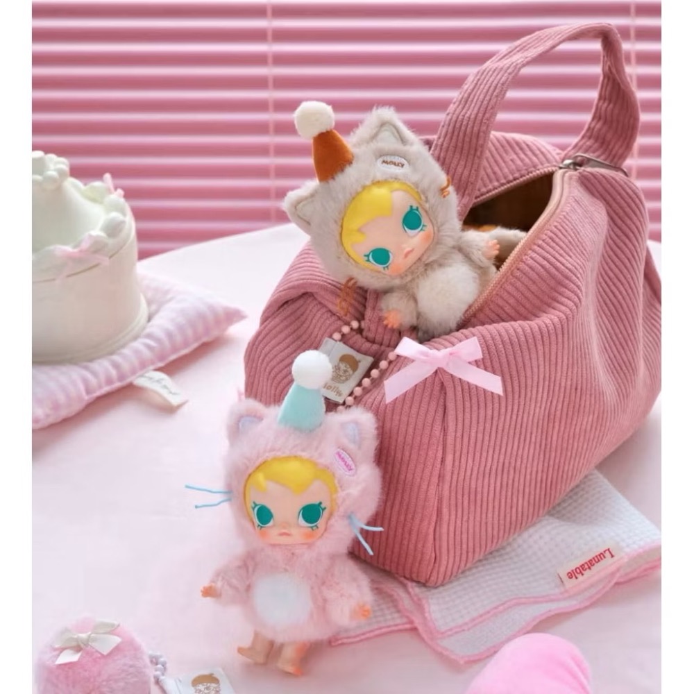 【現貨/全新已拆封】Molly 莫莉 泡泡瑪特 POPMAR Baby Molly 口袋朋友系列 搪膠毛絨 掛件 吊飾-細節圖2