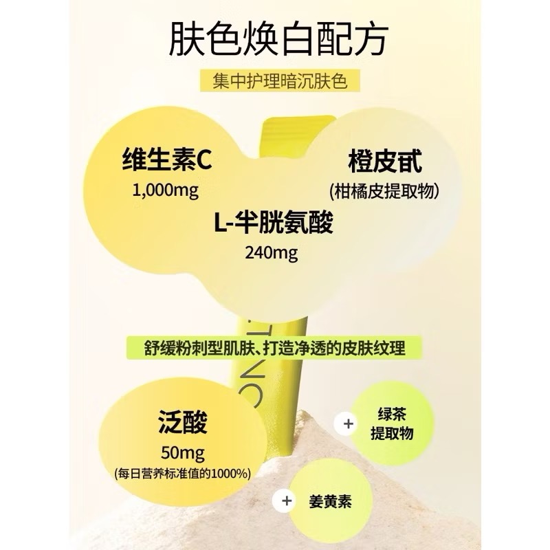 【預購】韓國 VITALBEAUTIE口服視黃醇C粉 30條/盒 柑橘味 由內而外 日常發光-細節圖5