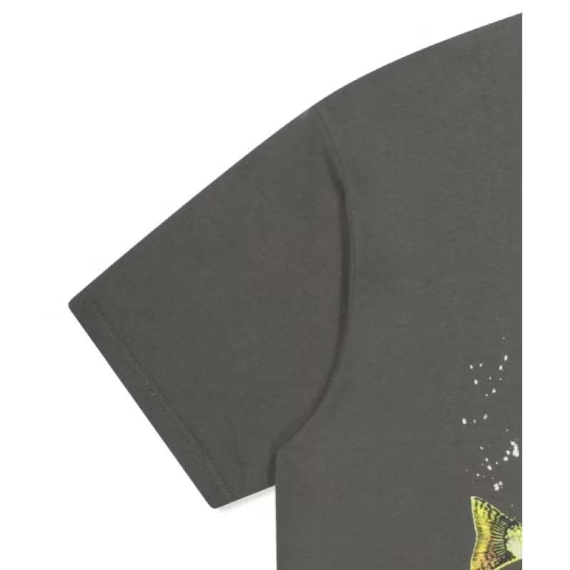 【現貨/全新未使用】韓國yeseyesee 短袖T恤 T-shirt 深灰色 L尺碼 韓國潮牌 棉100% 寬鬆版型-細節圖7