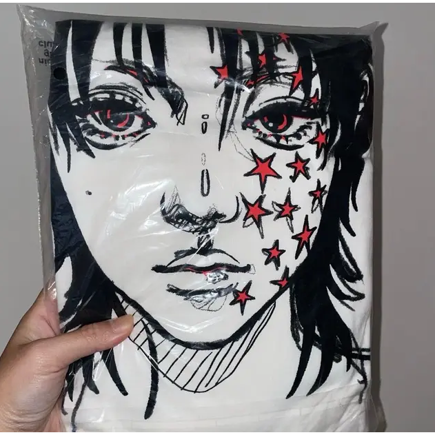 【現貨/全新未拆】韓韶禧同款 韓國潮牌 寬版長袖T恤 白色S號 NGC T-shirt 棉100% niceghost-細節圖5