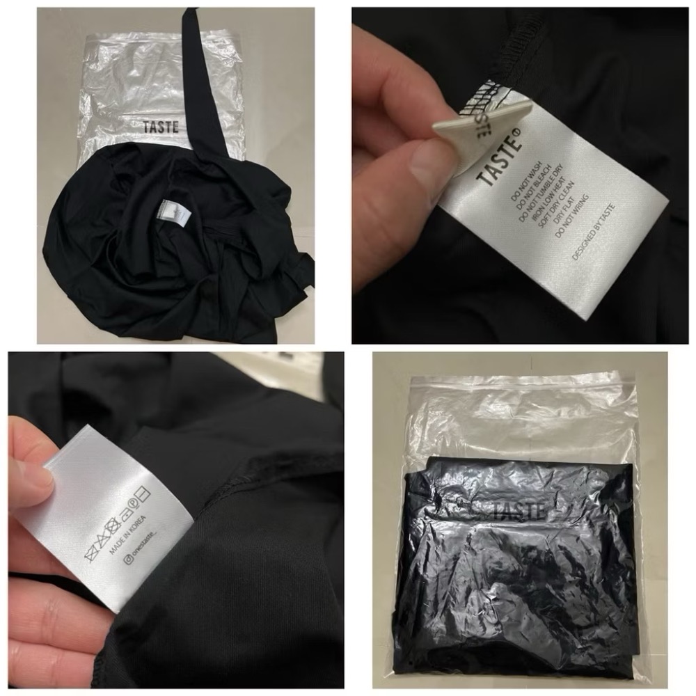 【現貨/全新未使用】正品 2025年秋季 韓國東大門Taste檔口 設計款 綁帶氣質高腰束腰顯瘦長裙半身裙 黑色 均碼-細節圖8