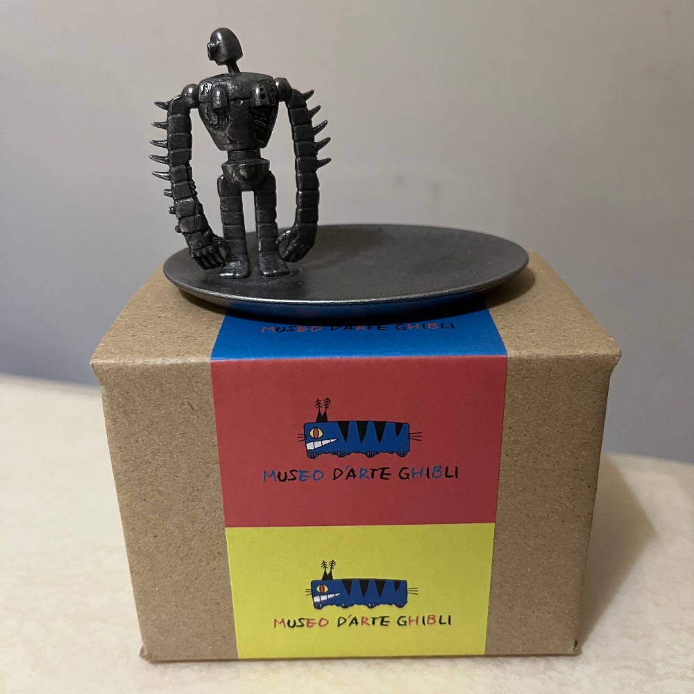 【現貨/全新已拆封】日本正版 三鷹之森吉卜力美術館限定 天空之城 屋頂機器人兵人珠寶托盤 附盒 飾品小鐵盤-細節圖2