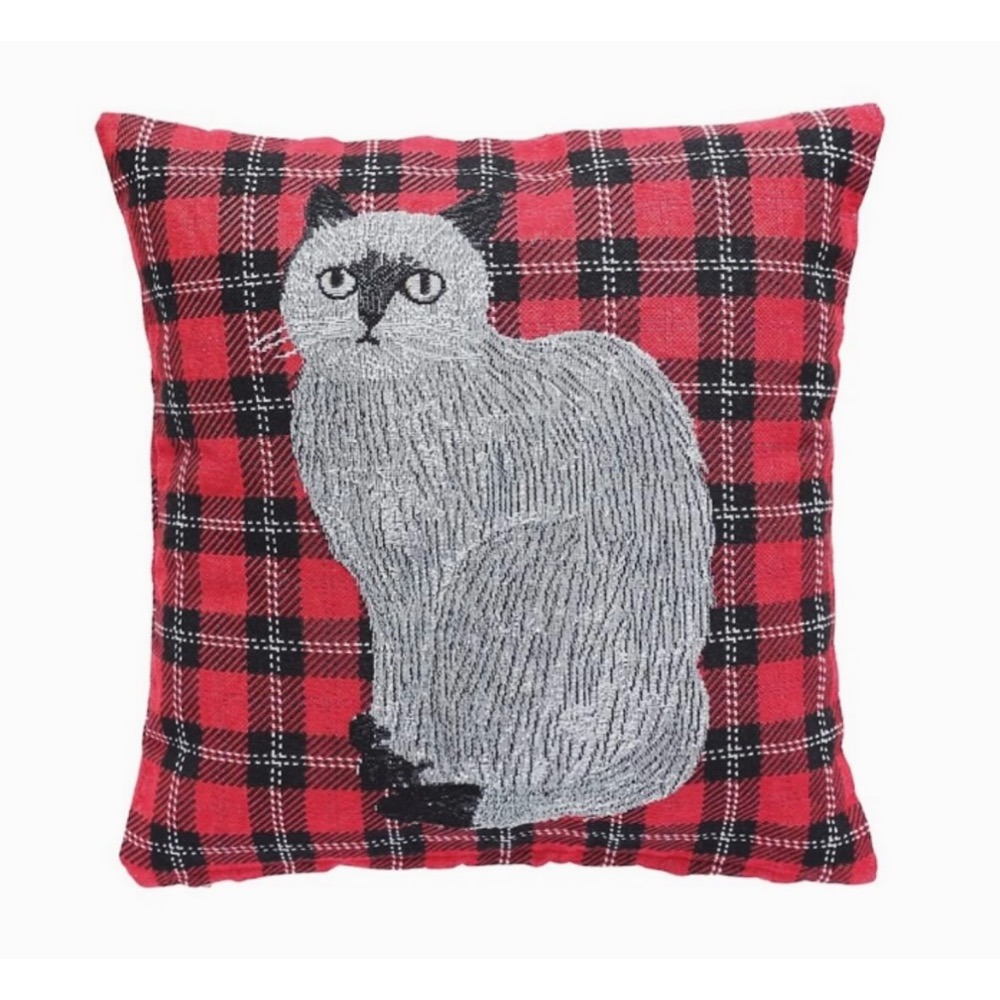 【現貨】日本代購 新款松尾美雪 Matsuo Miyuki 動物插畫抱枕套 (不含枕芯) 靠墊套 貓咪 暹羅貓 三花-規格圖5