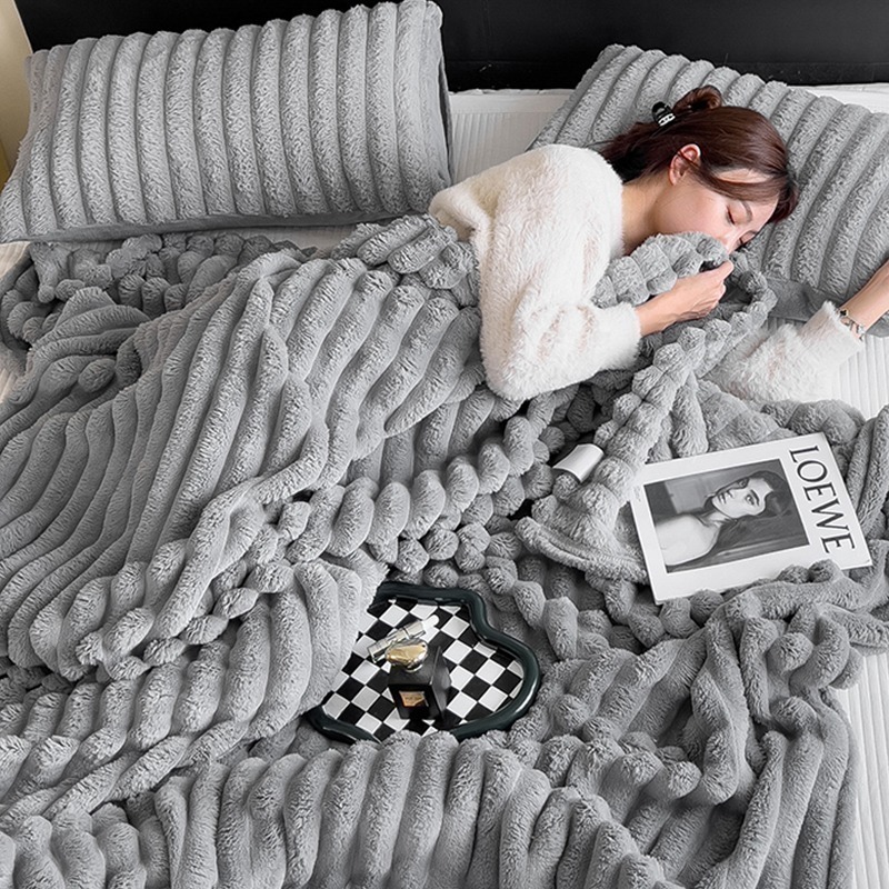 【7-ELEVEN門市團購】抗靜電雙面兔絨毛毯被150x200cm 9色任選 午睡蓋毯 雙人被 毛毯 空調毯 法蘭絨-規格圖8