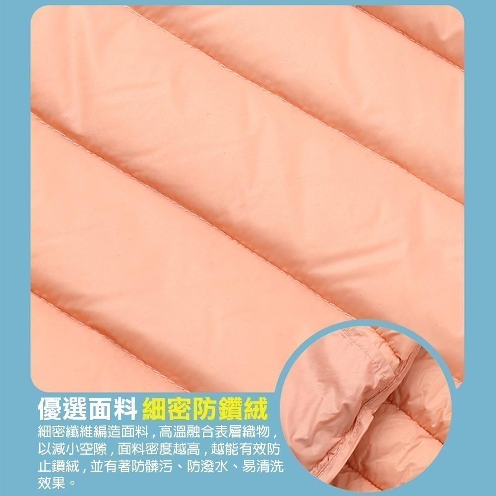 【限時購】輕羽絨兒童立領保暖背心 羽絨背心 馬卡龍色背心 男童背心 女童背心 立領背心-細節圖6