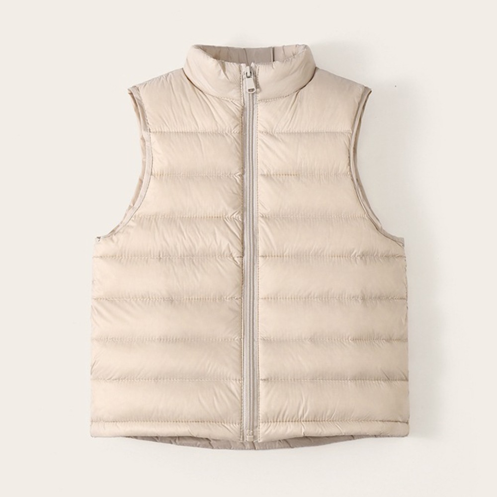 【7-ELEVEN門市團購】輕羽絨兒童立領保暖背心 羽絨背心 馬卡龍色背心 男童背心 女童背心 立領背心-規格圖7