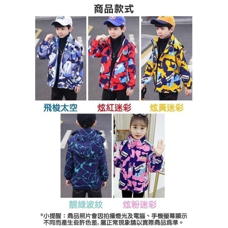 兒童防風加絨衝鋒外套 兩件式可拆卸外套 連帽外套 保暖外套 兒童外套 戶外防風外套-細節圖8