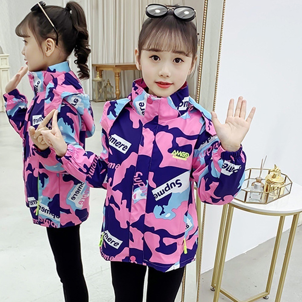 兒童防風加絨衝鋒外套 兩件式可拆卸外套 連帽外套 保暖外套 兒童外套 戶外防風外套-規格圖9