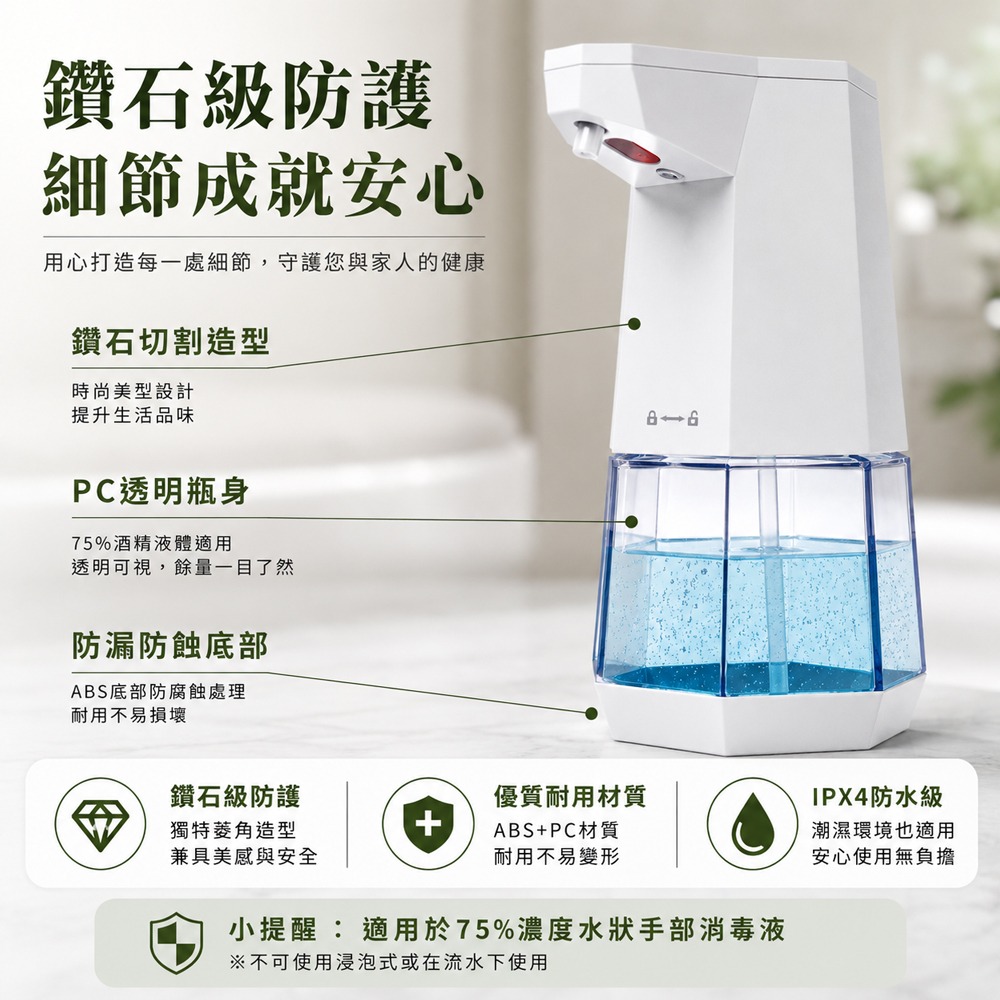 感應式酒精噴霧機 360ML 自動酒精噴霧機 酒精噴霧 消毒酒精 消毒噴霧 電動噴霧 自動噴霧機-細節圖3