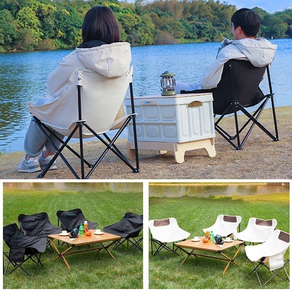 折疊露營椅 月亮椅 露營折疊椅 露營椅 折疊椅 戶外折疊椅 釣魚椅 露營 鋁合金月亮椅 導演椅 烤肉-細節圖6