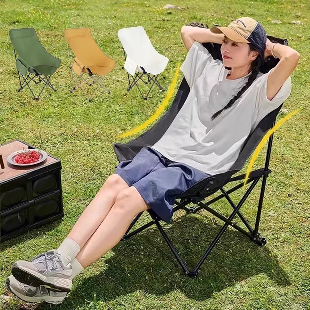折疊露營椅 月亮椅 露營折疊椅 露營椅 折疊椅 戶外折疊椅 釣魚椅 露營 鋁合金月亮椅 導演椅 烤肉-細節圖9
