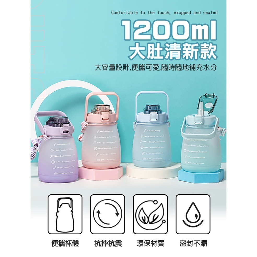 手提運動水壺 彈蓋漸層水壺 大容量水壺 多款任選 (水壺 登山水壺 運動水瓶 健身水壺 漸層水壺)-細節圖10