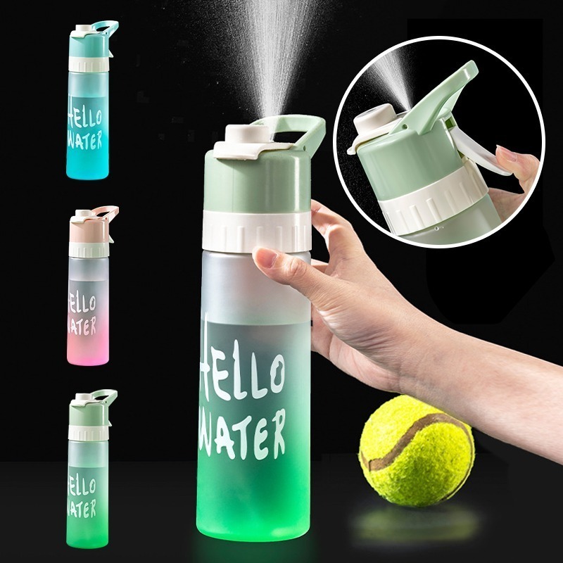 【限時購】手提運動水壺 彈蓋漸層水壺 大容量水壺 多款任選 (水壺 登山水壺 運動水瓶 健身水壺 漸層水壺)-細節圖10